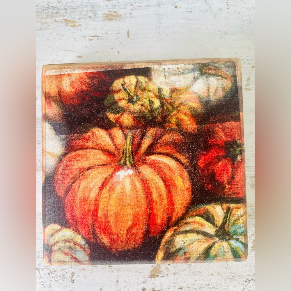 *Pumpkins Wood Block Sign - Picture 11 of 11